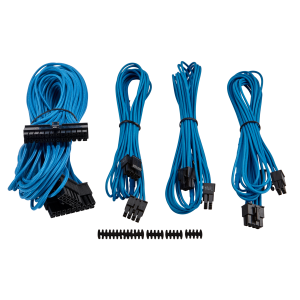 KIT Cabos Starter Corsair Premium Tipo4 G3 Individ. BLUE - PN # CP-8920147