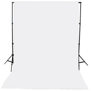 Fundo Infinito Tecido Algodão "Muslin" branco Cromakey DIIMS 3x5MT