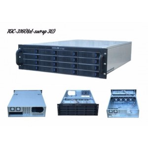Gabinete TGC Server 3U Sem Fonte (16x Hd 3,5" Hot swap) - PN # TGC-316 Fonte normal