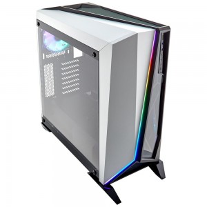 GABINETE CORSAIR CARBIDE SPEC-OMEGA HD120 RGB BRANCO LATERAL DE ACO E VIDRO TEMPERADO - CC-9011141-WW