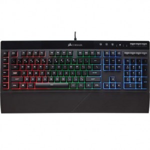 Teclado Corsair K55 RGB Gaming (Padrão Port. Brasil )