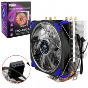 Cooler Com 21 Led Para Cpu Universal Azul Dx-2021