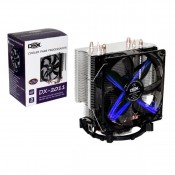 Cooler Universal Com Fan Duplo e Led Azul Para Processador Intel E Amd DX-2011