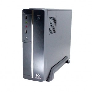 Gabinete Newdrive Slim V2 Black/Silver 200W 2*Sata - PN # S101BSV2 ( c/cabo força )