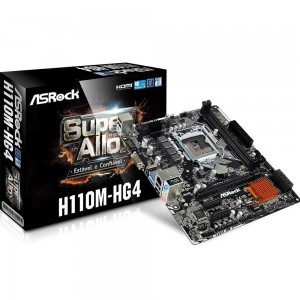 Placa Mae Asrock H110M-HG4(1151/2x DDR4 2133Mhz/HDMI) Micro-A - PN # H110M-HG4