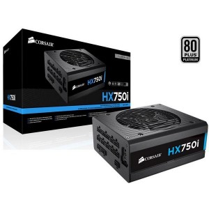 Fonte Corsair 750W HXi 80Plus Platin. Dig Mod ATX12V PFC S/Cabo de Força
