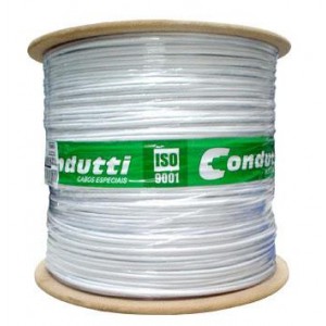 Cabo coaxial Conducopper S59 M90% Bobina 300mts (Branco) - PN # 2618
