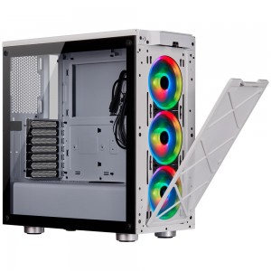 Gabinete Corsair iCUE 465X Mid-Tower RGB White 