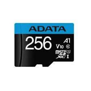 Cartão Mem MicroSDXC A-Data 256GB + Adpt. CL10 Vel100/25MB/s
