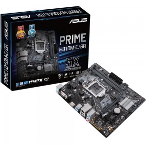 Placa Mae Asus PRIME H310M-E/BR 1151/DDR4/HDMI/VGA/M.2/mATX - PN # PRIME H310M-E/BR