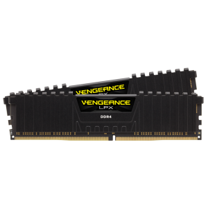 Kit Mem Corsair Vengeance 2x8GB 2400MHz DDR4 C16 Preta - PN # CMK16GX4M2A2400C14