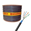Cabo de rede Megatron 4 pares CAT5E 305mts 100% cobre Preto - PN # 2312