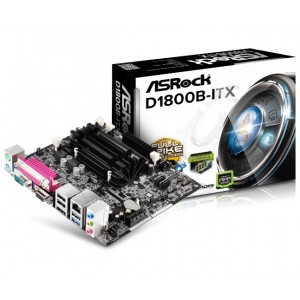 PLACA MAE ASROCK MINI ITX - D1800B-ITX - C/ INTEL CELERON DUAL-CORE