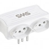 Carregador SMS 2 USB + 2 Tomadas Branco - 62333