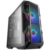 GABINETE COOLER MASTER MASTERCASE H500M CINZA LATERAL EM VIDRO TEMPERADO ATX E-ATX  MICRO-ATX MINI-ITX - MCM-H500M-
