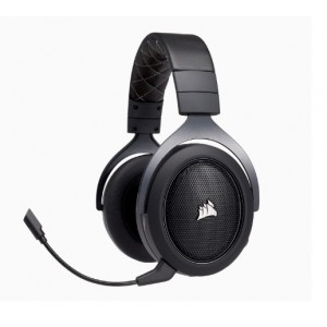 HEADSET GAMING CORSAIR HS70 7.1 SURROUND CARBONO WIRELESS 20 HZ - 20 KHZ - CA-9011179-NA