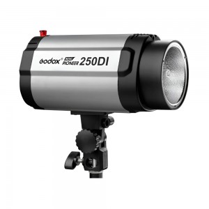 Flash de Estúdio Fotográfico 250W DI 110V com Controle de Potência e Fotocélula