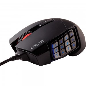 Mouse Corsair SCIMITAR Black PRO RGB USB Opt 1 - 16000 DPI - PN # CH-9304111-NA