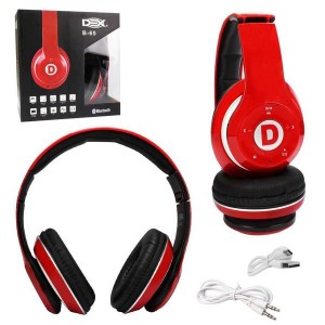 Headphone Bluetooth SD Card FM Vermelho Dex B-65