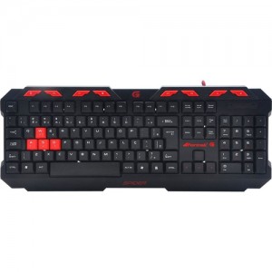 Teclado Fortrek Spider GK706 Preto/Vermelho