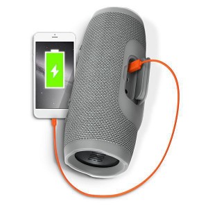 Caixa Som Speaker JBL Charge 3 Bluetooth IPX7 Bivolt 2 x 10W RMS - cinza