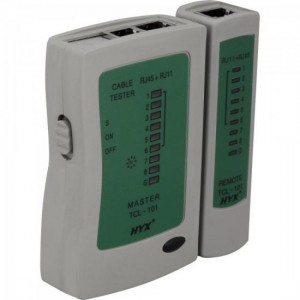 Testador de Cabos Lan HYX RJ-11 e RJ-45 TCL-101 HYX - PN # 66042