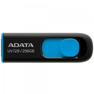 Pen Drive A-Data UV128 256GB Azul / Preto