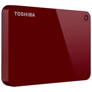 HDD EXTERNO PORTATIL TOSHIBA CANVIO ADVANCE 2TB VERMELHO - HDTC920XR3AA