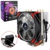 Cooler Com 21 Led Para Cpu Universal Vermelho Dx-2021
