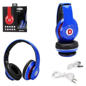 Headphone Bluetooth SD Card FM Azul Dex B-65
