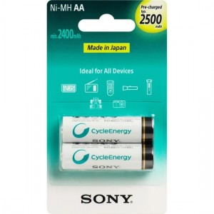 Pilha SONY Recarreg. AA C/2 UNID. 2500MAH NIMH NH-AA B2GN - PN # 64685