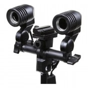 Soquete Duplo E27 2x1 Com Sapata Flash Sombrinha Estúdio