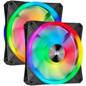 Cooler FAN Corsair QL140 RGB 140mm 2 Fan Kit c/Lighting Node