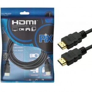 Cabo HDMI PIX Gold 1.4 - 4k ultrahd 15p 3m - PN # 018-0314