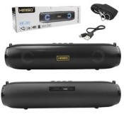 Caixa de Som Bluetooth USB 10W Atende Ligacoes Micro SD Card Preto KM-203