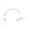 Ventilador flexível usb cabo metal branco