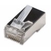 Conector Modular Plug RJ45 GV CAT.5E 8P8C Blindado PCT 100Un