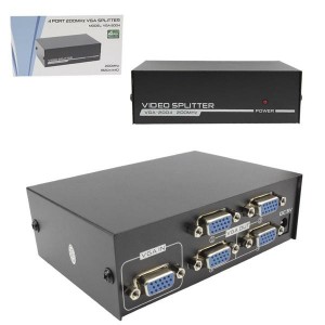 Splitter Divisor VGA 1 Entrada 4 Saidas 200Mhz VGA-2004