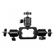 Suporte Adaptador Para Encaixe De 3 Acessórios Fotográficos