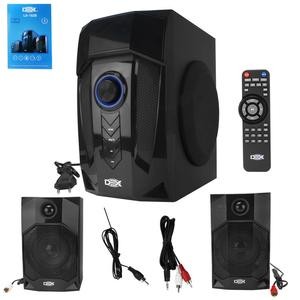 Caixa de Som Subwoofer 2.1ch 40wrms Bivolt com entrada USB SD CARD bluetooth radio DEX LA-182B