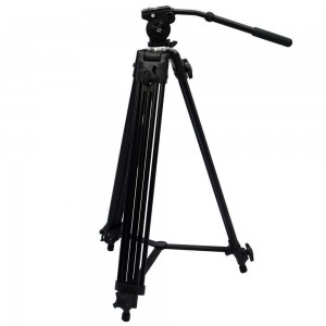 TRIPÉ PROFISSIONAL CABEÇA FLUIDA PROFISSIONAL METAL ALT MAX 1800MM CAPACIDADE 5KG