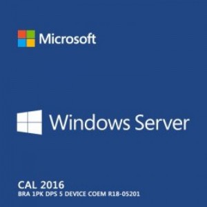 WINDOWS SERVER CAL 2016 OEI 1PK 5 DEVICE CAL - R18-05201