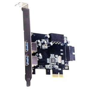 Placa PCI-E 2 Portas USB 3.0 Com 19 Pinos DEX DP-23