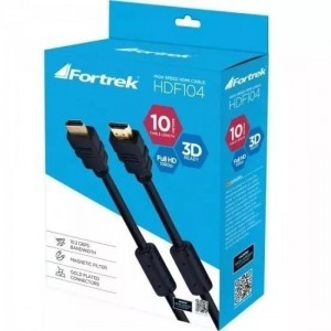Cabo HDMI 10m FORTREK 1.4 3D HDC-102/10MPreto PN # 61811