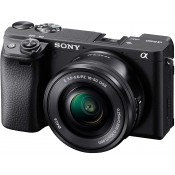 Camera Sony Kit Alpha 6400 A6400 + lente SELP1650 preto