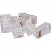 Conector RJ45 Macho Fortrek CAT5E ( PACOTE c/10 ) - PN # 57976