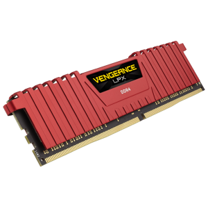 Mem Corsair Vengeance 8GB 2400MHz DDR4 C14 Vermelha - PN # CMK8GX4M1A2400C14R