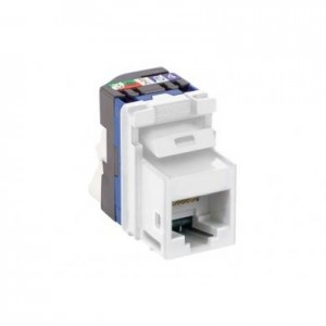 Conector RJ45 Femea Legrand Cat6e UTP Keystone-Branco LCS2 - PN # 33161.