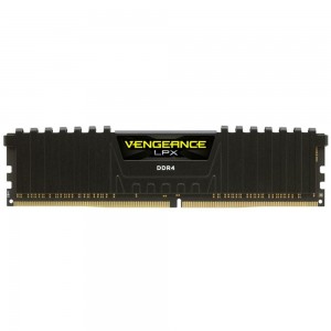 Memoria Corsair Vengeance 4GB 2400MHz DDR4 C16 Preta - PN # CMK4GX4M1A2400C16