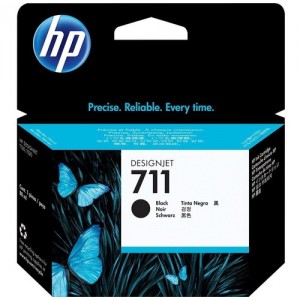 CARTUCHO HP PLOTTER 711 P/ T120 E T520 - PRETO 80ML - CZ133AB